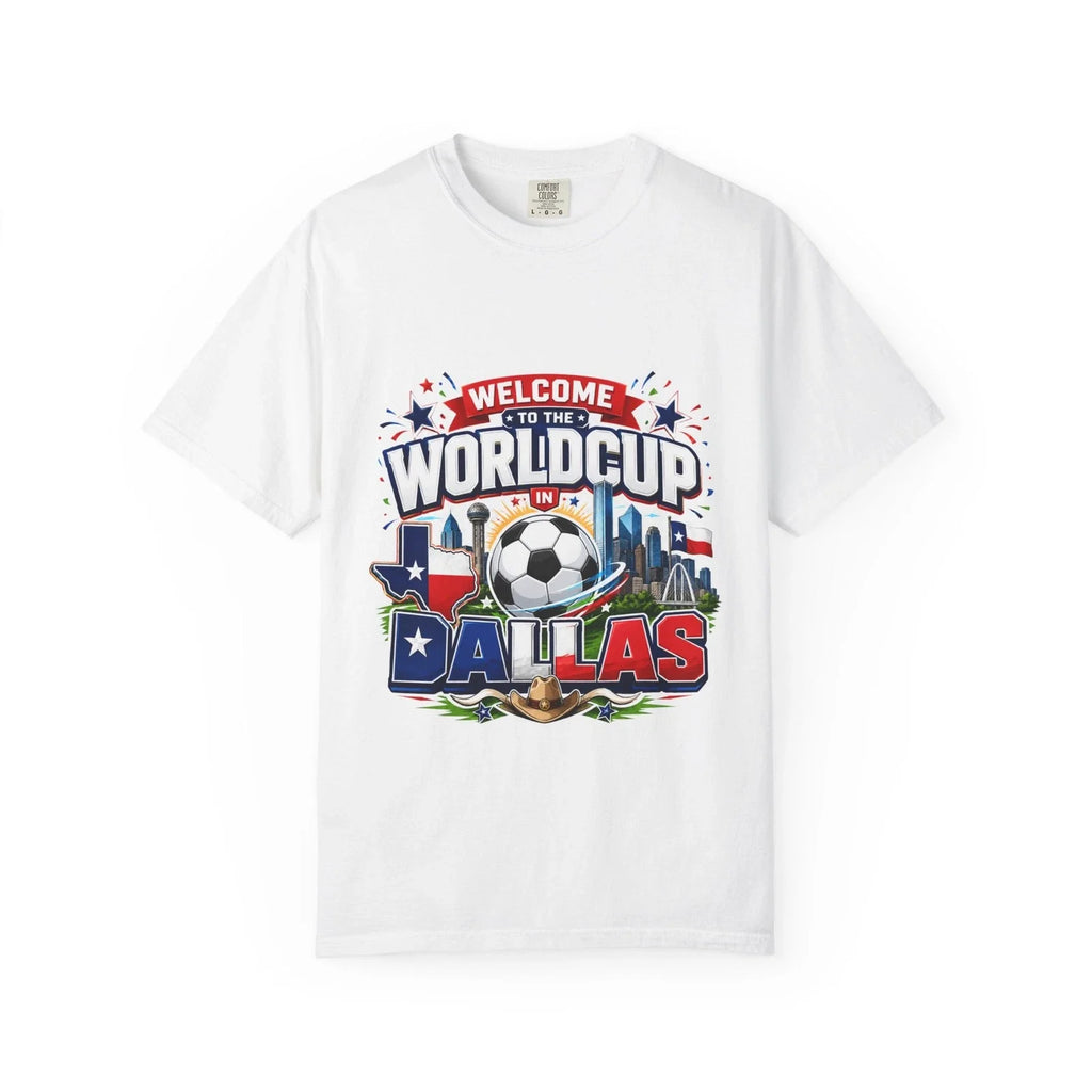World Cup Dallas Soccer T-Shirt | Dallas Skyline Football Tee