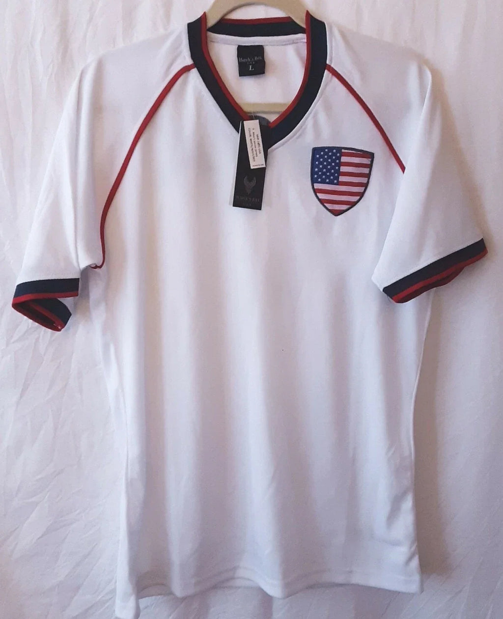 NEW Hawks Bay USA Soccer Fan Football Jersey  Size L America C20