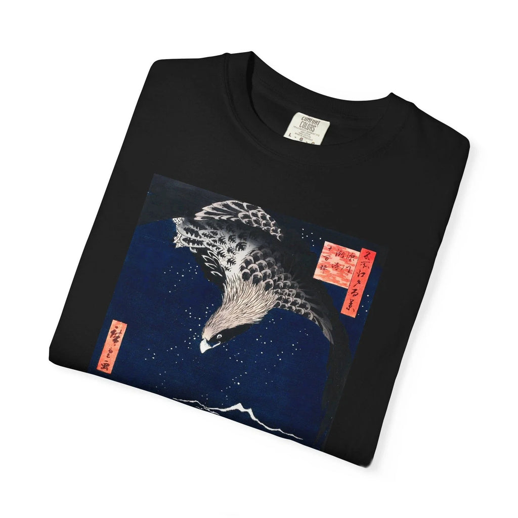 Japanese Hawk Comfort Colors T-shirt Hiroshige Japanese Art Woodblock Ukiyo-e