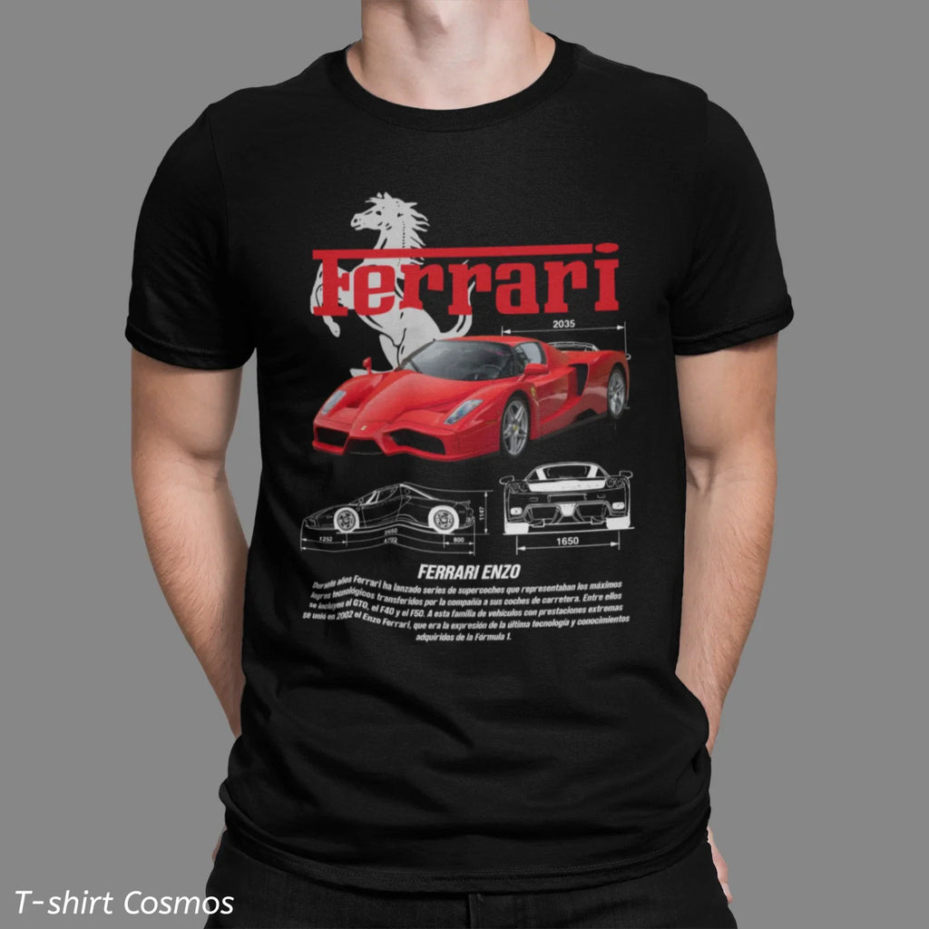 Retro Ferrari Enzo Car T-shirt, classic car, Dads gift, old school sports car