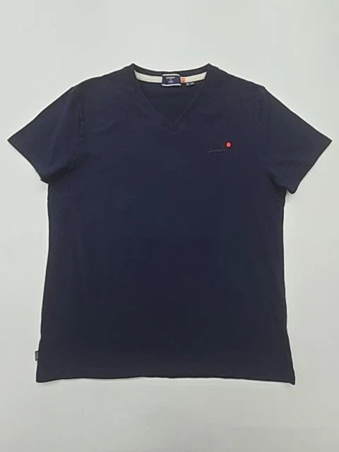 Superdry Men's Navy Blue Pocket T-Shirt Size 2XL Regular Condition