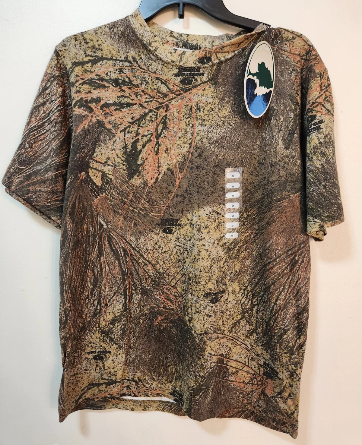Hunting Zone Mossy Oak Break Up Camo T-Shirt Men's Medium Green Camouflage NWT