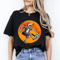 Football skeleton Halloween Unisex T-Shirt Soccer lover Soccer player Spooky tee