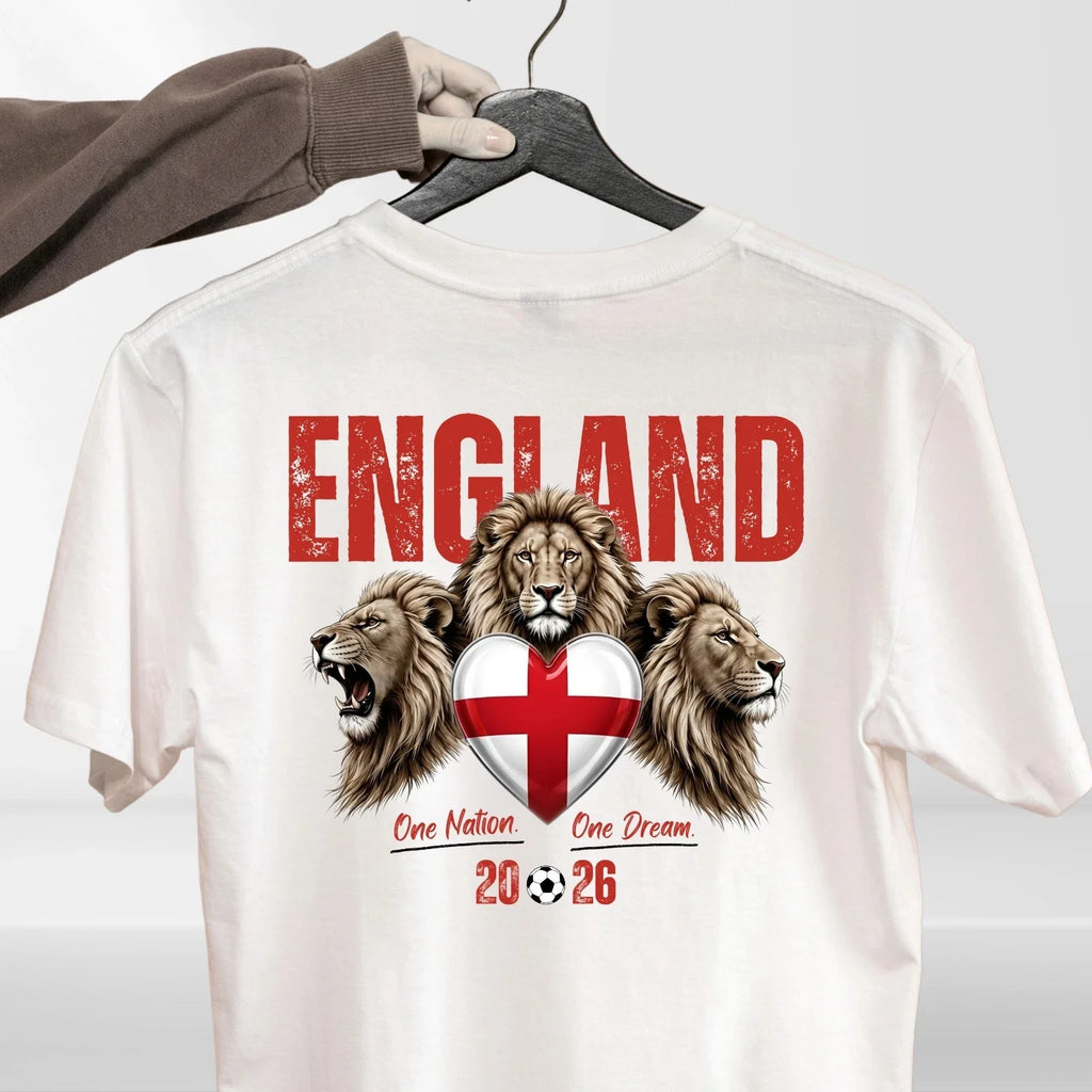 England Football 2026 Fan T Shirt England Flag Soccer Unisex Gift Tee