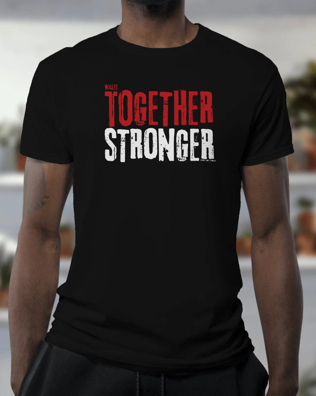 Wales T Shirt - Cymru - TOGETHER STRONGER  - QATAR World Cup - Organic - Unisex