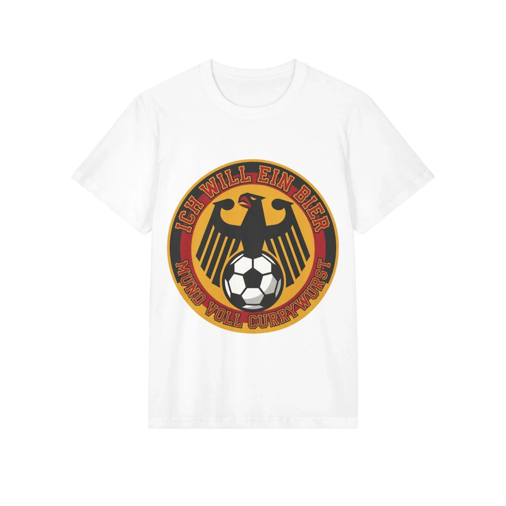 FIFA 2026 German Eagle Soccer Crest T-Shirt | Ich Will Ein Bier, Fußball design