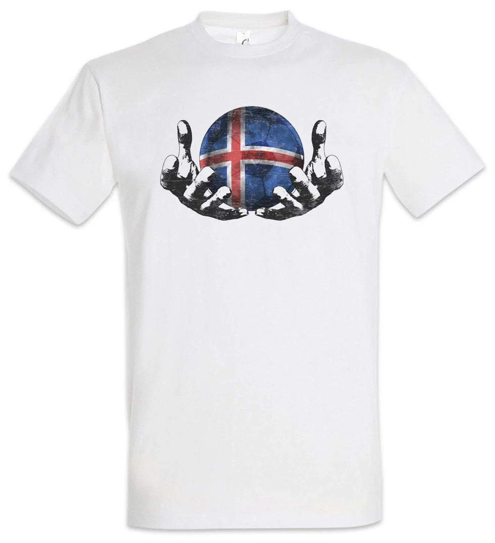 Iceland Football Magic Ball T-Shirt icelandic Soccer Flag World Championship