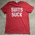 Barstool Sports Radio Podcast T Shirt Mens Large Suits Suck Tee