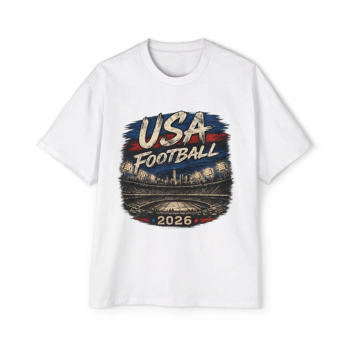 USA Soccer Fan Shirt 2026 Vintage Distressed American Flag T Shirt