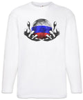 Russia Football Magic Ball Men Long Sleeve T-Shirt Russian Soccer Flag