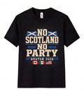 No Scotland No Party Unisex T Shirt Boston 2026 Football Fan Soccer Supporter