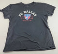 Distressed Fanatics Dallas FC Logo Mens XL Black Soccer Team T-shirt