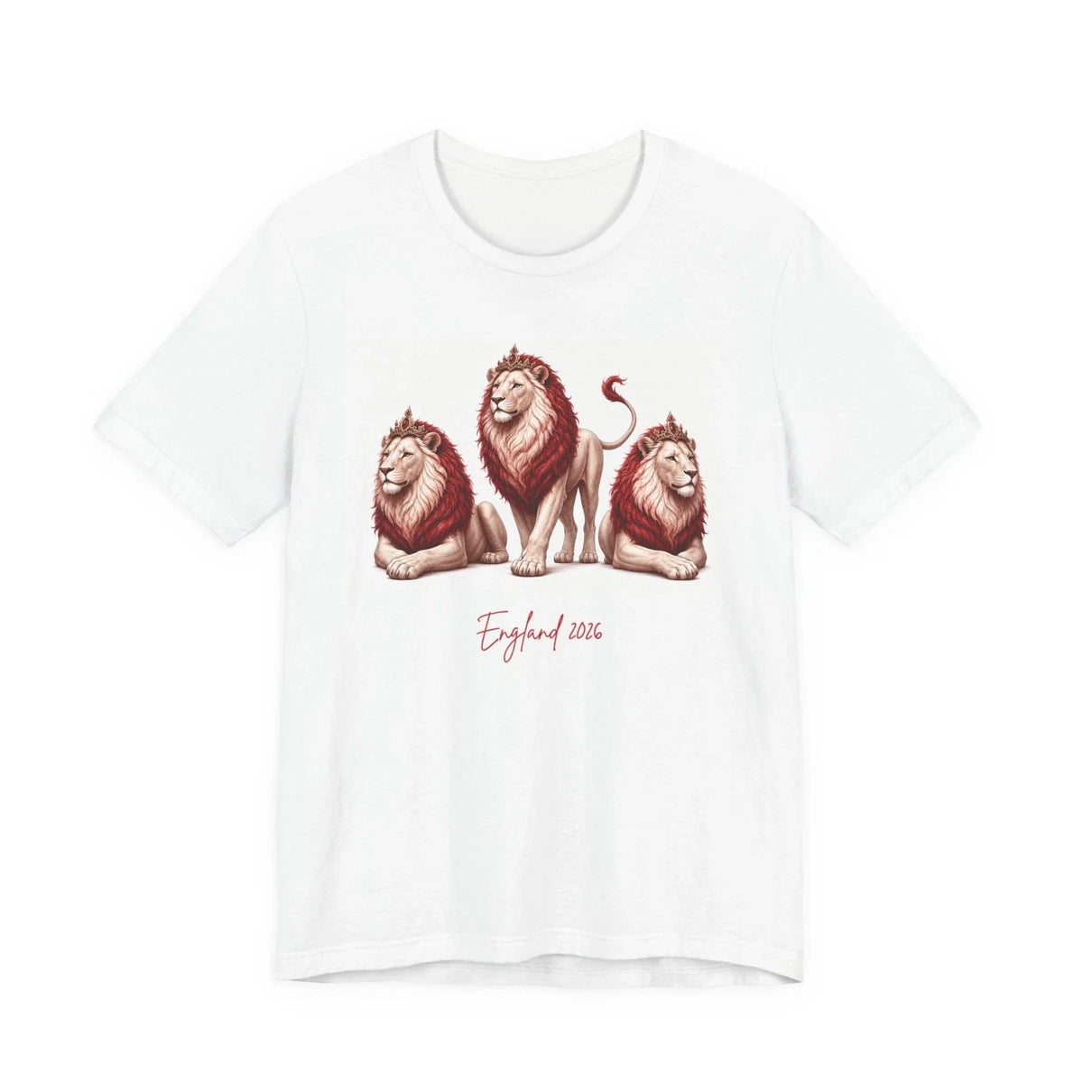 Three Lions England World Cup 2026 Tee | Vintage Football Lion Graphic