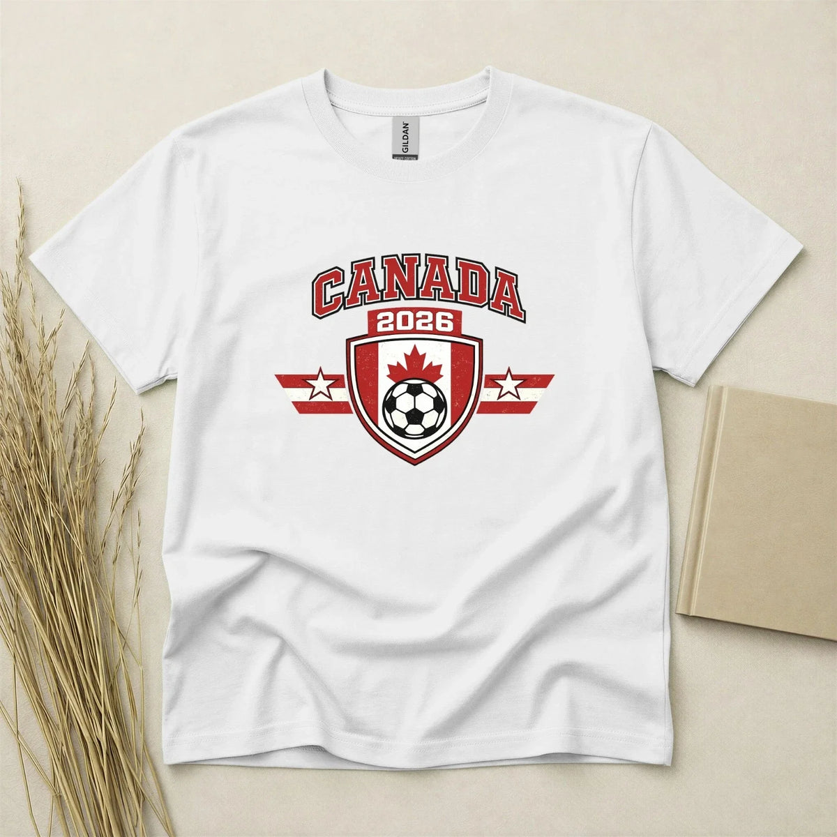 Canada 2026 Football Fan T Shirt Soccer Supporters Gildan Cotton Family Top