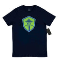 Stadium Essentials SEATTLE SOUNDERS 1974 Soccer MLS Men Navy Blue T-Shirt M NWT