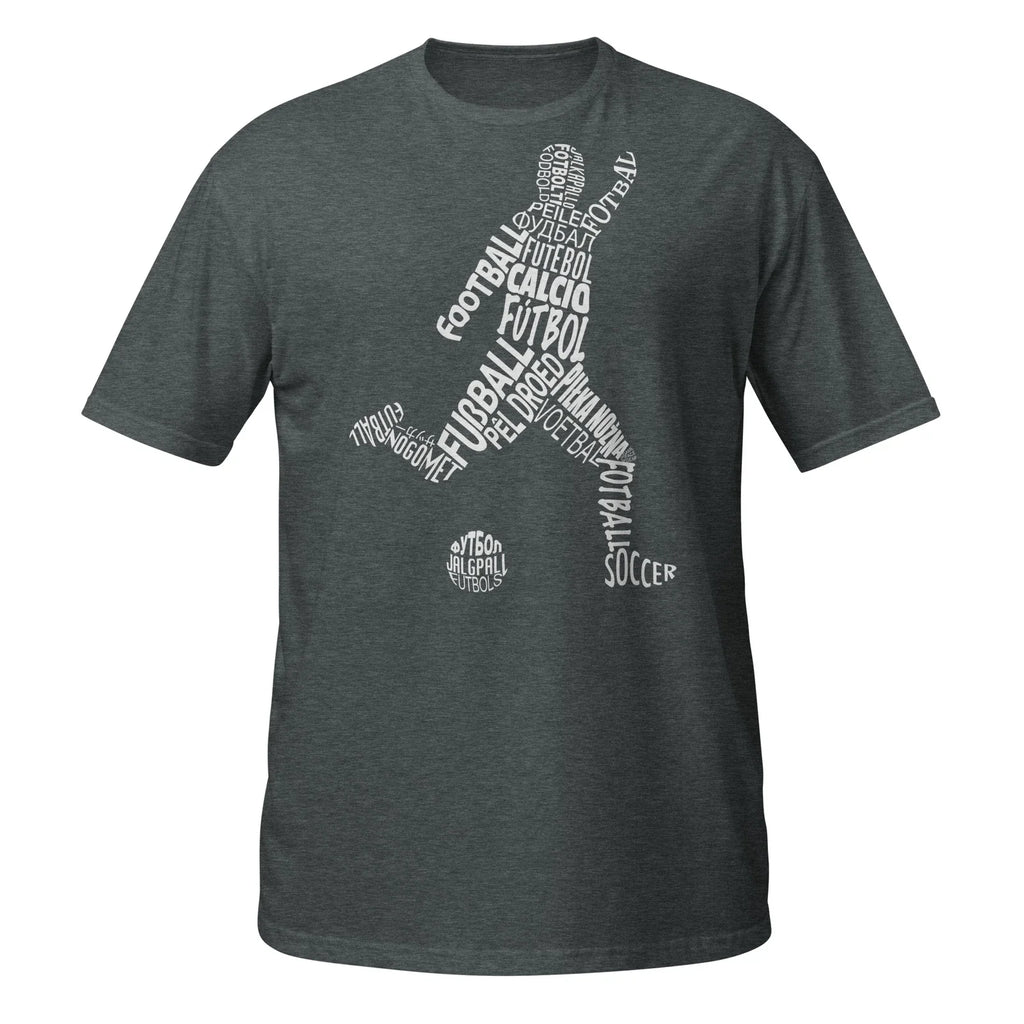 Soccer In Different Languages Word Art Short-Sleeve Unisex T-Shirt, Football Tee