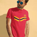 Mens SPAIN Retro Strip Football TShirt World Cup 2026 Espana Euro World Cup