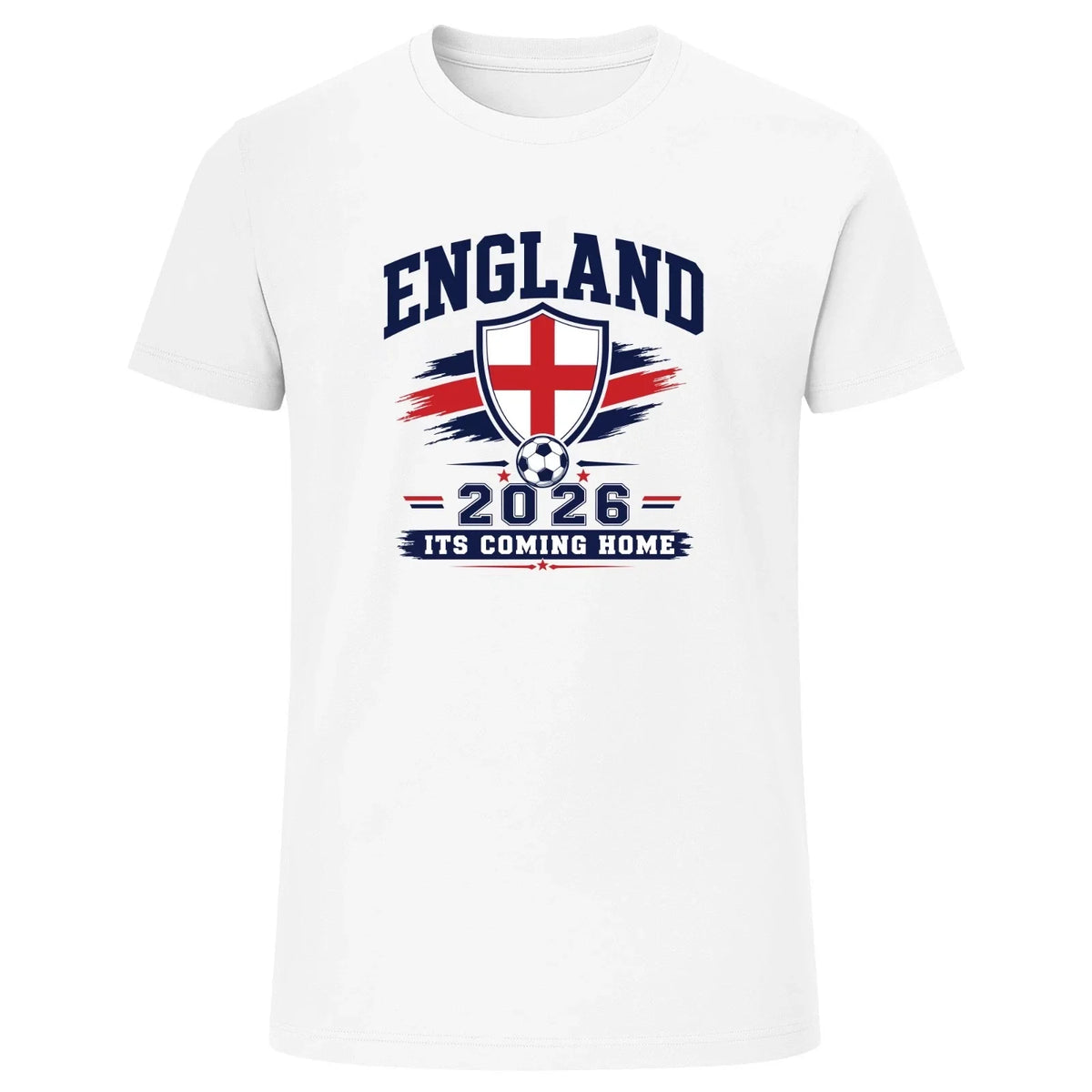 England 2026 Football T-Shirt Its Coming Home 100% Cotton Soccer Tee UK