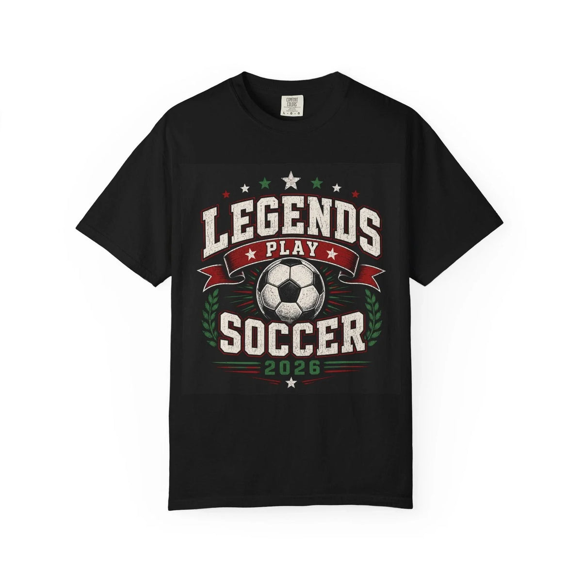 Legends Play Soccer 2026 T-shirt | Vintage Soccer Ball Team Tee