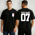 Personalized Team France T-Shirt Custom Name Number Soccer Supporters Fans Top