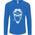 A Football Skull Footy Soccer Mens Long Sleeve T-Shirt