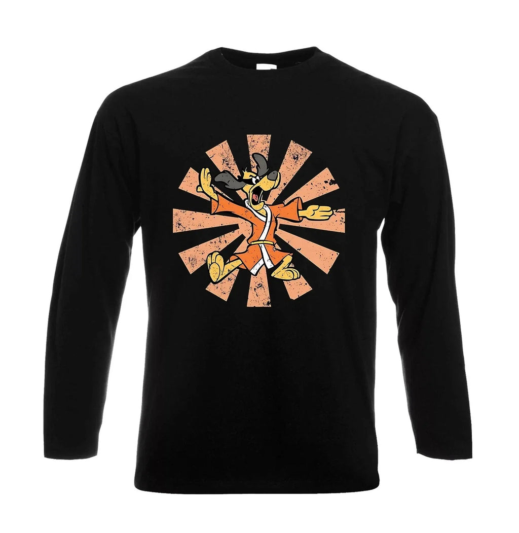 Hong Kong Phooey Retro Japanese Party Funny Poker Men's Longsleeve Tee Top
