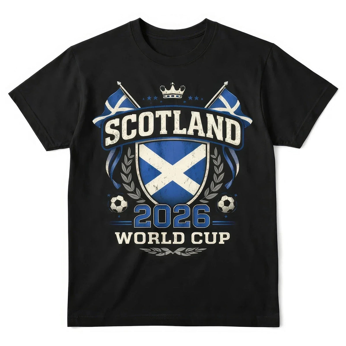 Scotland World Cup 2026 Football Fan T Shirt Scottish Soccer Graphic Tee