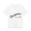 Progress Over Perfection Tee | Motivational Script Typography T-shirt