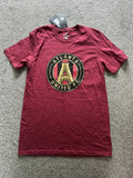 NWT Mens Atlanta United Graphic T-Shirt, Size Small, Claret Red, Football, (G27)