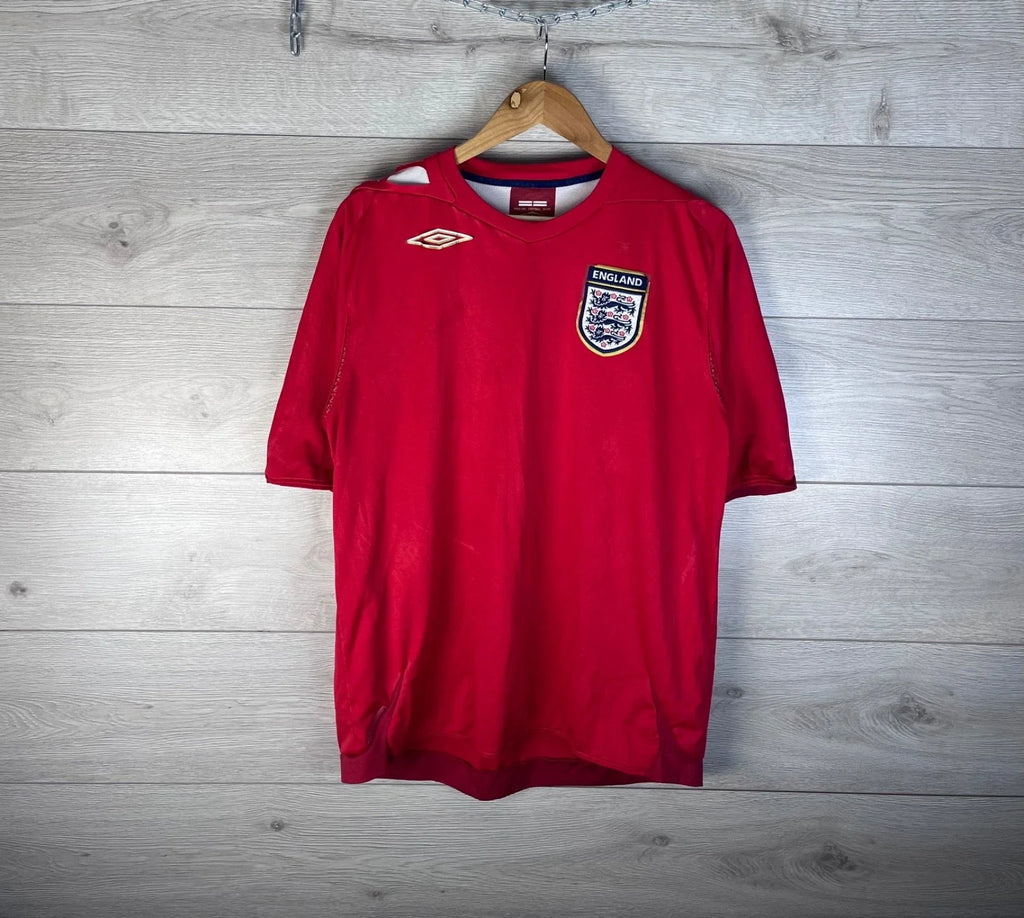 Vintage football t-shirt Umbro England size L 2006/07s red