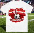 Danmark Football T-Shirt, Danish Football Fan Tee, Denmark retro football shirt