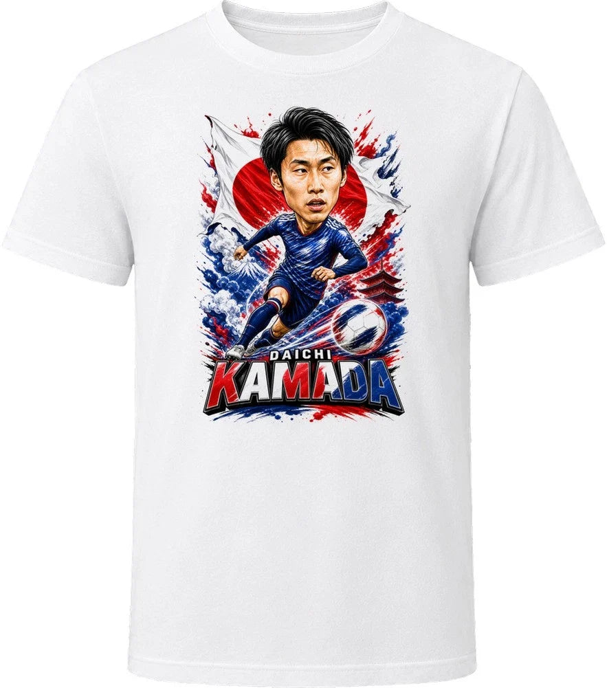 Daichi Kamada Japan Soccer Caricature 2026 World Cup T Shirt