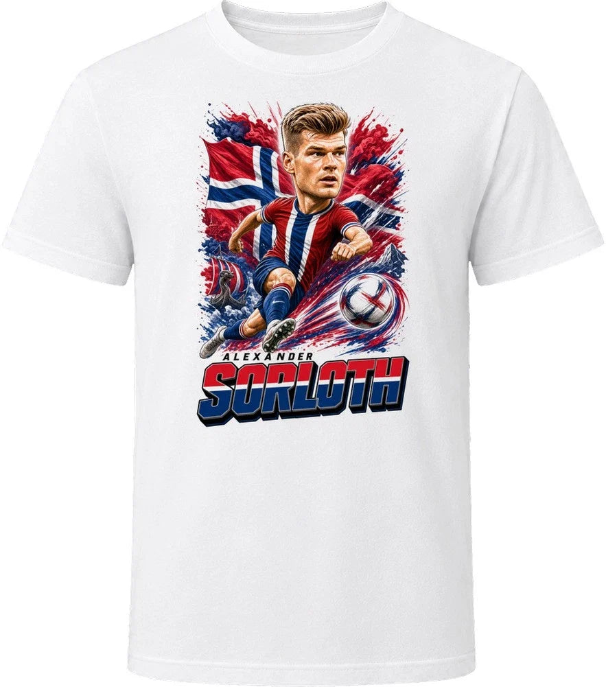 Alexander Sorloth Norway Soccer Caricature 2026 World Cup T Shirt