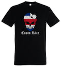 Costa Rica Football Skull I T-Shirt Rican Soccer Flag World Championship