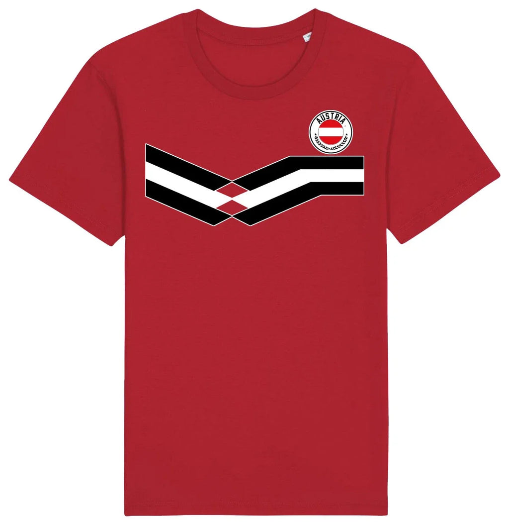 Austria Strip T-Shirt, Adults Kids Baby Family, Football World Cup 2026 Kit