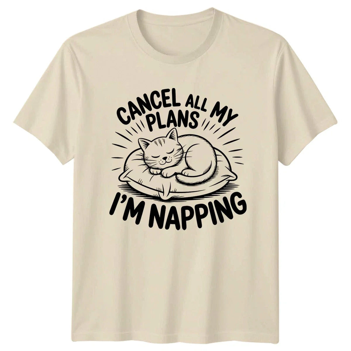 Cancel All My Plans Im Napping T-Shirt Cat Nap Gift For Him And Her