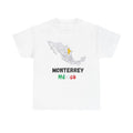 Monterrey Mexico Map Graphic T-Shirt City Pride Soccer Fan Unisex Tee