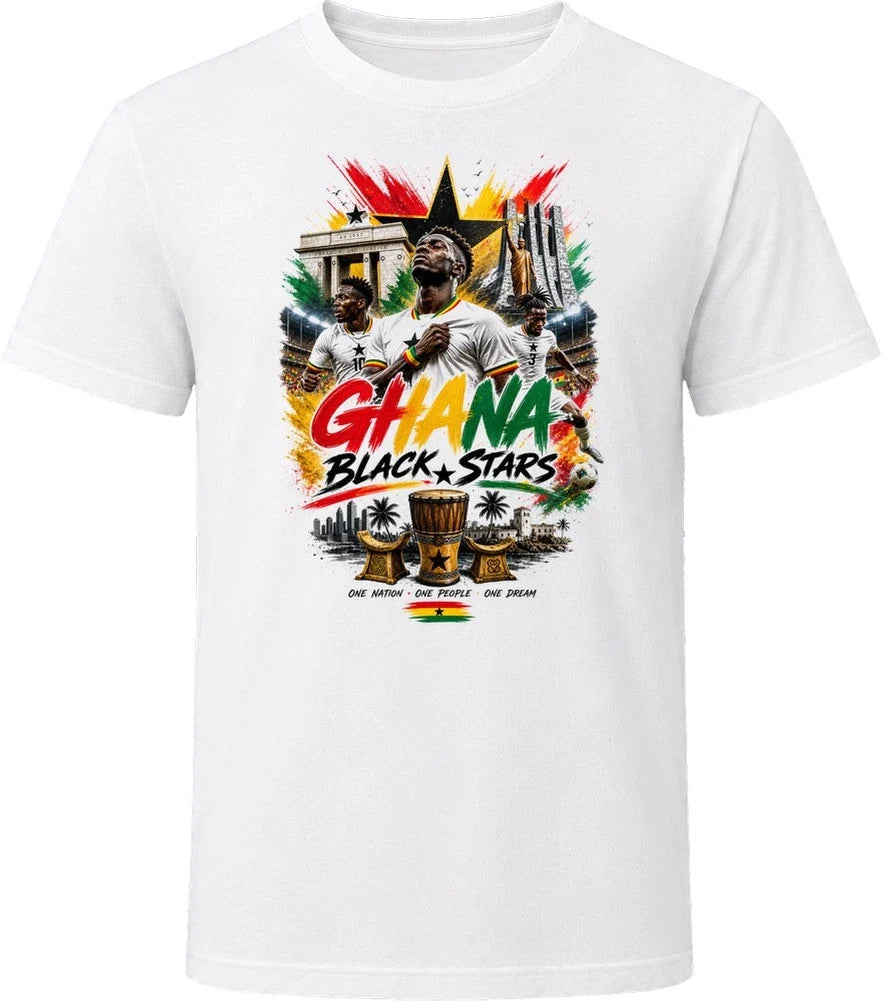 Ghana Black Stars Soccer Football 2026 National Pride T Shirt
