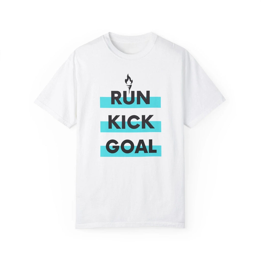 NJ/NY Gotham FC Women's Soccer "RUN KICK GOAL" Unisex Garment-Dyed T-shirt