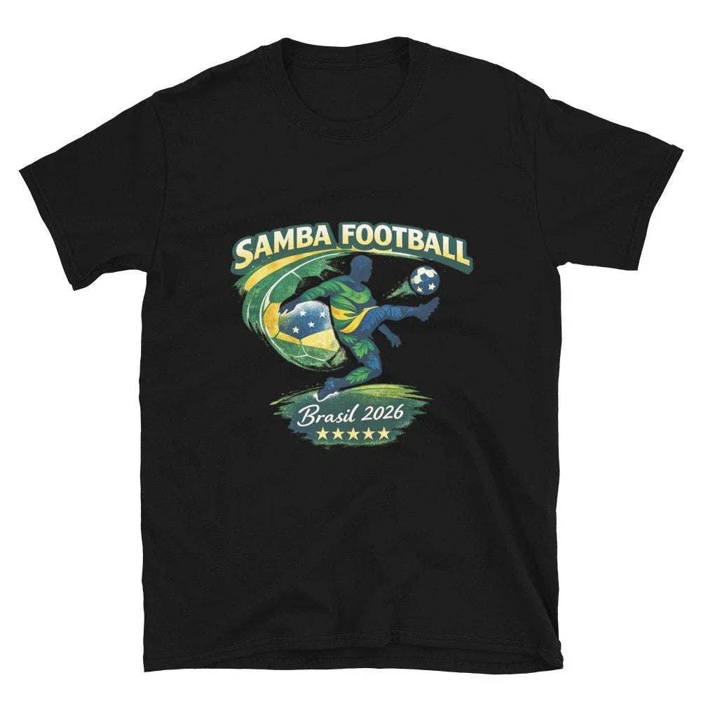 Samba Football Brasil 2026 T-Shirt – Brazil Inspired Soccer  Unisex World Cup