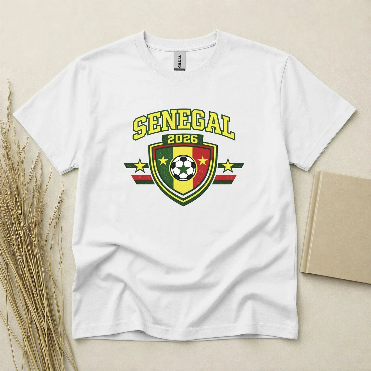 Senegal 2026 Football Fan T Shirt Soccer Supporters Gildan Cotton Family Top