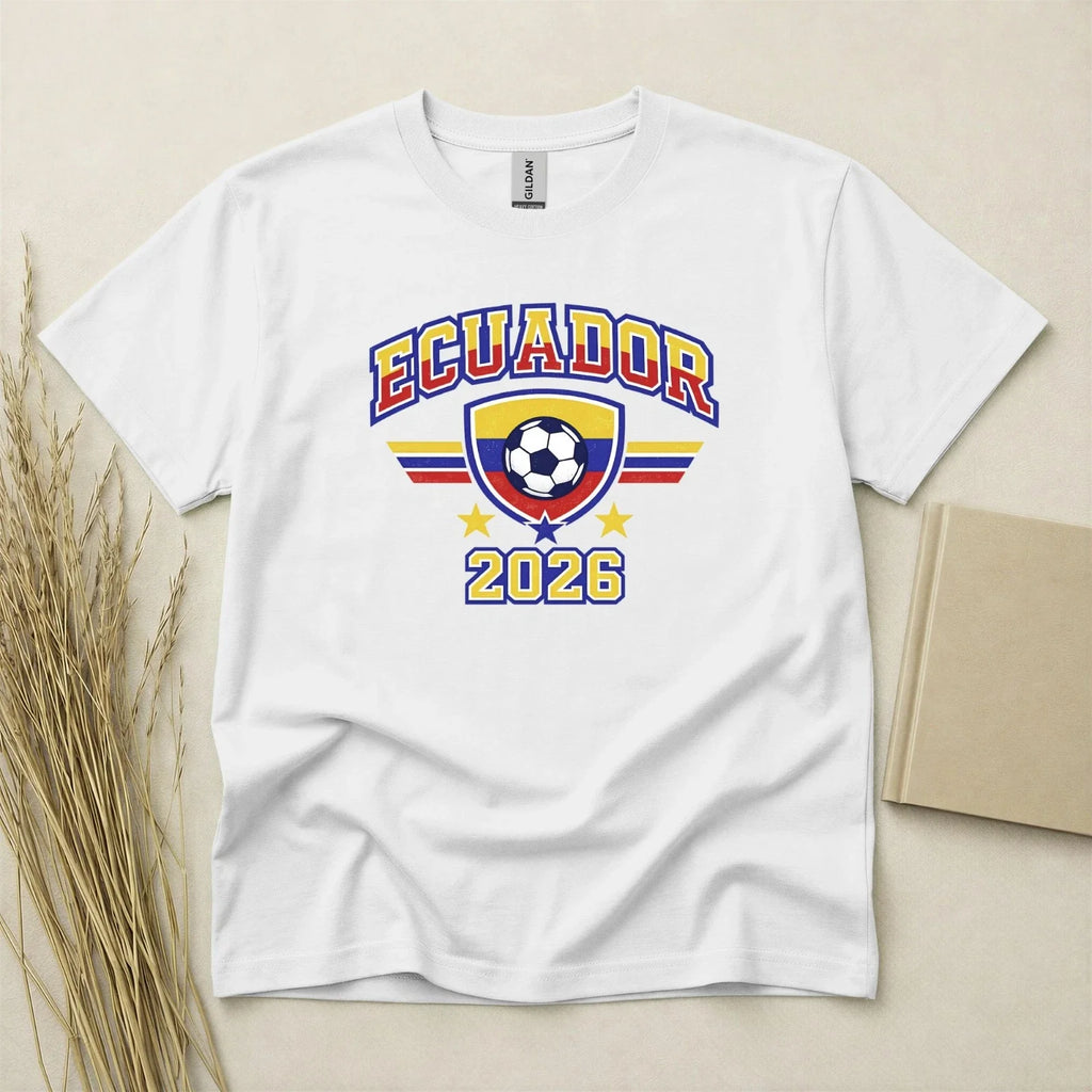 Ecuador 2026 Football Fan T Shirt Soccer Supporters Gildan Cotton Family Top