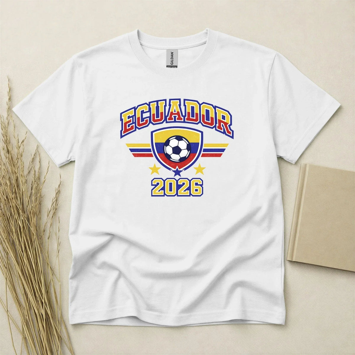 Ecuador 2026 Football Fan T Shirt Soccer Supporters Gildan Cotton Family Top