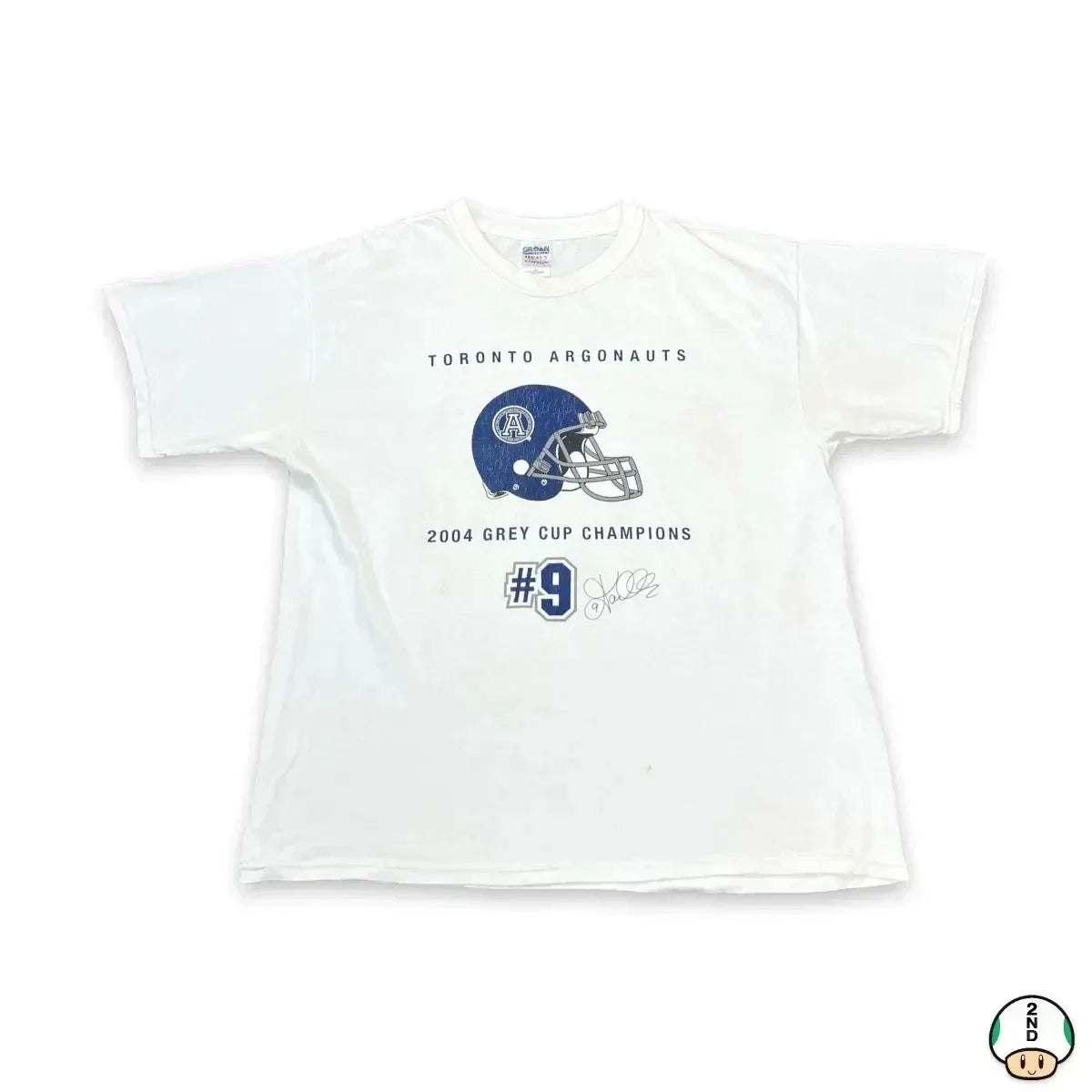 Vintage 2004 Toronto Argonauts T Shirt Mens XL White Grey Cup Champions CFL Tee