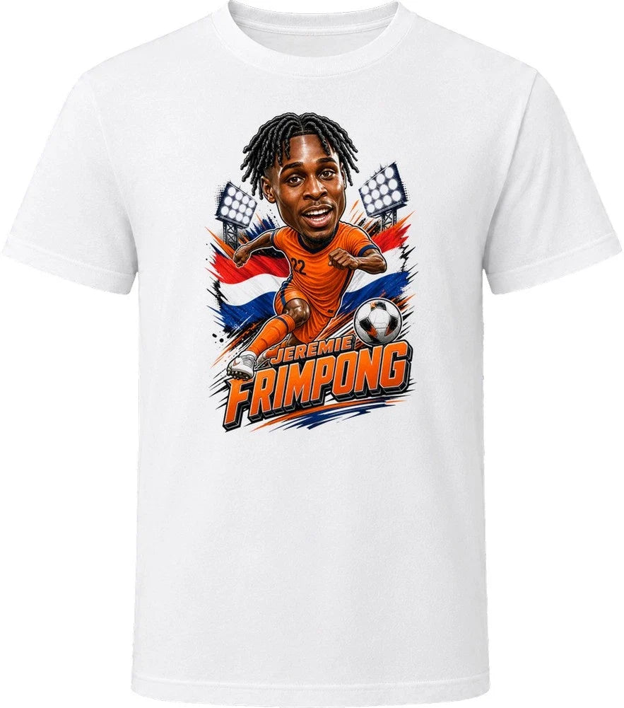 Jeremie Frimpong, Netherlands Caricature Soccer 2026 T Shirt