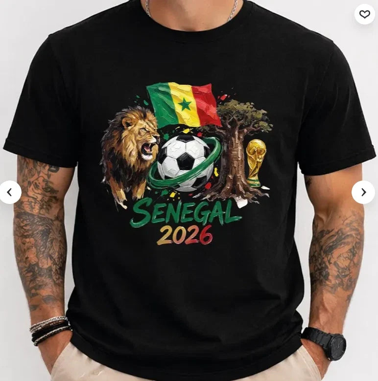 Senegal 2026 Shirt, Africa Soccer Tee, World Cup Football T-Shirt