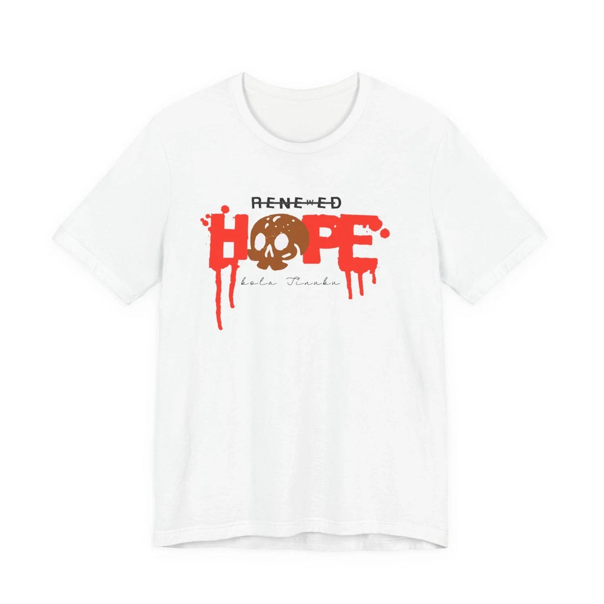 Bleeding HOPE skull graphic T-Shirt | horror typography