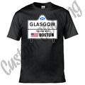 Glasgow Scotland Twinned Cities Boston 2026 Scottish World Cup USA T-shirt/Tee