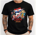 Croatia 2026 World Cup Shirt Soccer T Shirt Croatian Flag Football Tee Futbol