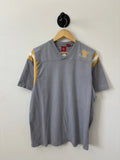 Vintage Mossimo Shirt Mens XL Gray Y2K Rugby Jersey Style